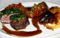 zubereitetes Steak